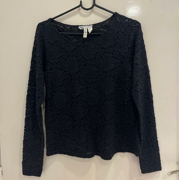 H&M DIVIDED black lace top - Picture 7 of 7